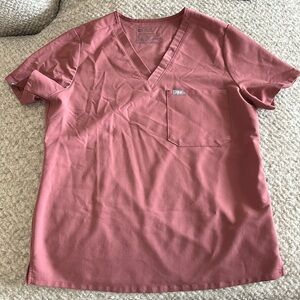 Figs Catarina mauve scrub top